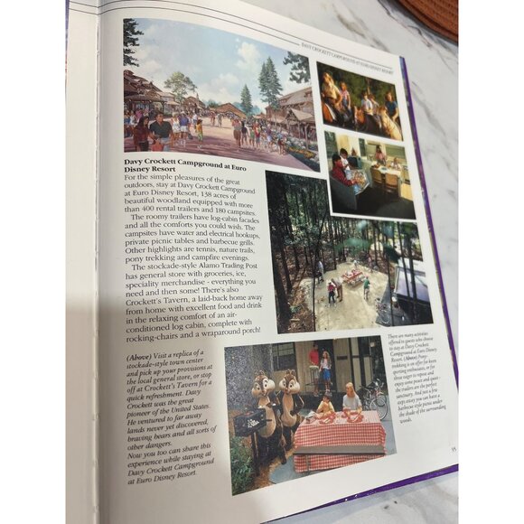 Euro Disney Hardcover Book Walt Disney History & Theme Parks 1992 Edition - Picture 8 of 11